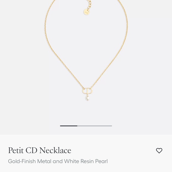 Dior Gold and White Pearl Necklace - Picture 1 of 3